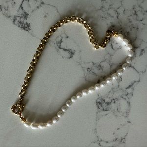 Freshwater pearl chain necklace